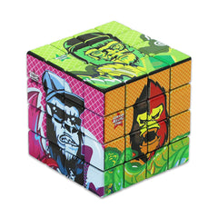 Gorilla Rolling Stars Cube Shape Biodegradable Plastic Tobacco Grinder, 4 Lay Ø 59 Plastic Herb Grinder, Portable & Easy Clean Smoker Grinder, 6 PCS / Box
