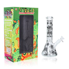 GORILLA ROLLING STARS Glass Bong Kit, Shatter Resistant & Portable Glass Bong, Glass Cigarette Holder
