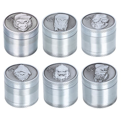 Gorilla Rolling Stars Zinc Alloy Tobacco Grinder, 4 Lay Ø 40 Metal Herb Grinder, Portable & Easy Clean Smoker Grinder, 12 PCS / Box