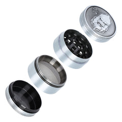 Gorilla Rolling Stars Zinc Alloy Tobacco Grinder, 4 Lay Ø 40 Metal Herb Grinder, Portable & Easy Clean Smoker Grinder, 12 PCS / Box