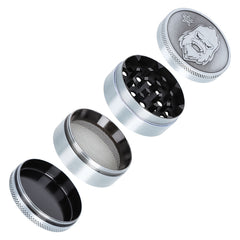 Gorilla Rolling Stars Zinc Alloy Tobacco Grinder, 4 Lay Ø 50 Metal Herb Grinder, Portable & Easy Clean Smoker Grinder, 12 PCS / Box