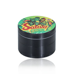 GORILLA ROLLING STARS Smoking Pipe Kit, 74 mm Size Glass Smoking Pipe With Metal Bowl, 4 Lay Ø 50 Metal Herb Grinder, Skull Shape Glass Ashtray, 7” x 5.5” Size Tinplate Rolling Tray