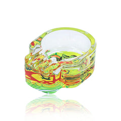 GORILLA ROLLING STARS Smoking Pipe Kit, 74 mm Size Glass Smoking Pipe With Metal Bowl, 4 Lay Ø 50 Metal Herb Grinder, Skull Shape Glass Ashtray, 7” x 5.5” Size Tinplate Rolling Tray