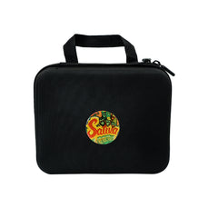 GORILLA ROLLING STARS Cigarette Roller Maker Kit, King Size Plastic Rolling Machine, 7” x 5.5” Size Rolling Tray, 4 Lay Ø 50 Metal Herb Grinder, Press Down Plastic Storage Jar, 118 mm Joint Holder, 95 x 62 x 29 mm Cigarette Case, Black Nylon Bag