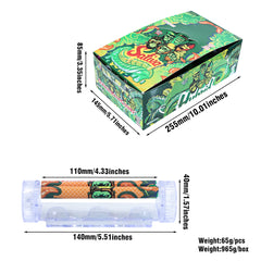 GORILLA ROLLING STARS King Size Plastic Rolling Machine, Portable Cigarette Rolling Machine, 12 PCS / Box