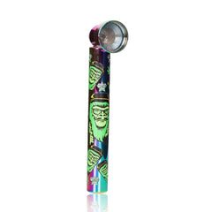 GORILLA ROLLING STARS Aluminum Alloy Tobacco Pipe, 26 x 95mm Smoking Pipes with Metal Bowl, 24 PCS / Box