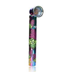 GORILLA ROLLING STARS Aluminum Alloy Tobacco Pipe, 26 x 95mm Smoking Pipes with Metal Bowl, 24 PCS / Box