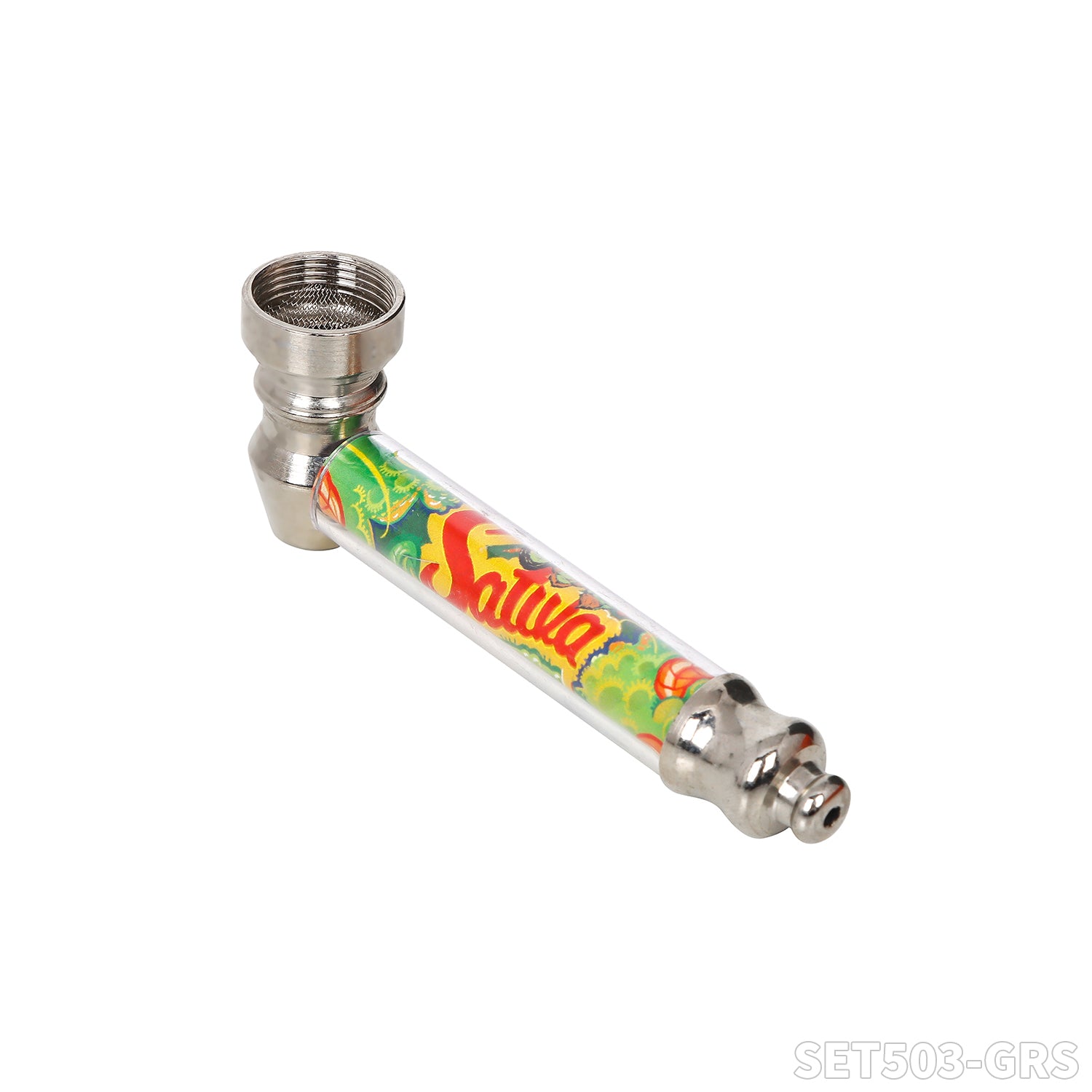 Gorilla Rolling Star Smoking Kit With Lighter+Metal Pipe+Plastic Grinder