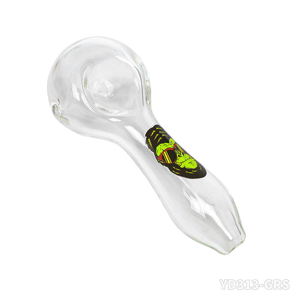 Gorilla Roling Stars Brand Glass Pipe: The Pipe Has A Transfer Film Pattern On It, With A Length Of 102mm And A Width Of 41mm, 44g/Pcs, 12 Pieces/Display Box, Mixed Pattern For Sale