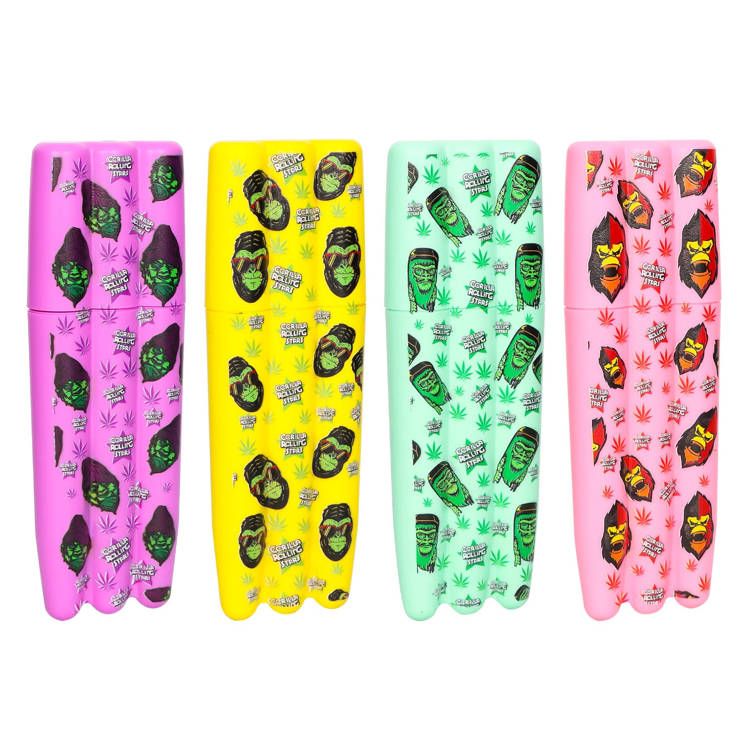 Gorilla Rolling Stars Cigar Cone Pre Roll Tubes Plastic Holder Smell Proof 3Herb Cone Case