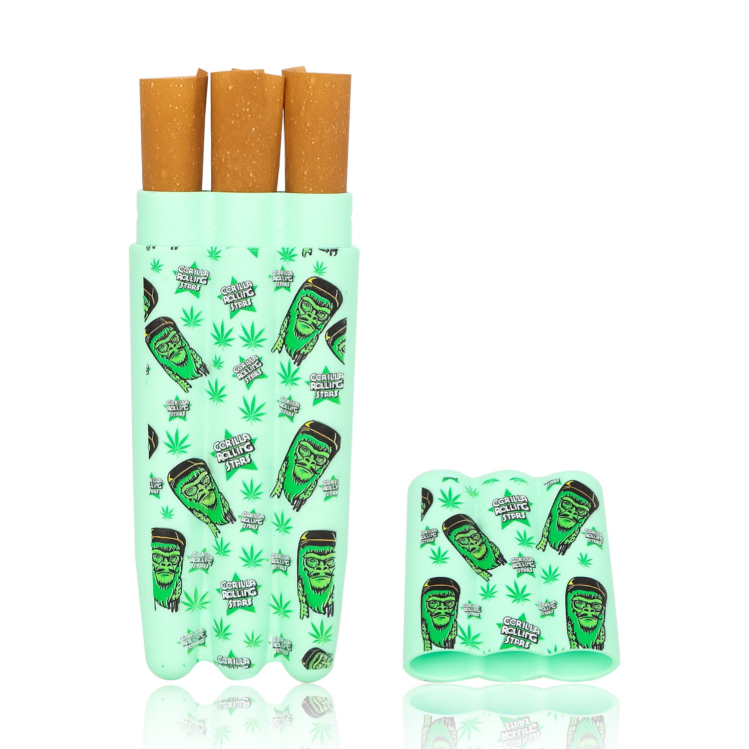 Gorilla Rolling Stars Cigar Cone Pre Roll Tubes Plastic Holder Smell Proof 3Herb Cone Case
