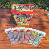 GORILLA ROLLING STARS King Size Mix Fruit Flavors Pre Rolled Cones, Transparent Rolling Cones with Tips, Slow Burning Pre Rolled Rolling Paper, 8 PCS / Pack 30 Packs / Box