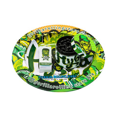 GORILLA ROLLING STARS Round Tinplate Ashtray, Ø 138 Size Metal Cigarette Ashtray with Cigarette Holder