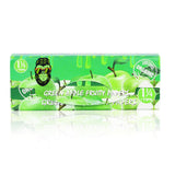 GORILLA ROLLING STARS Green Apple Flavored Rolling Paper with Rolling Tips, 1 1/4 Size Organic Rolling Papers, 50 PCS / Pack 24 Pack / Box