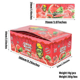 GORILLA ROLLING STARS Watermelon Flavored Rolling Paper with Rolling Tips, 1 1/4 Size Organic Rolling Papers, 50 PCS / Pack 24 Pack / Box