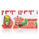 GORILLA ROLLING STARS Watermelon Flavored Rolling Paper with Rolling Tips, 1 1/4 Size Organic Rolling Papers, 50 PCS / Pack 24 Pack / Box