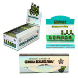 GORILLA ROLLING STARS 1 1/4 Size Rolling Paper With Rolling Tips, Natural Slim Rolling Papers, 50 PCS / Pack 24 Pack / Box