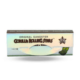 GORILLA ROLLING STARS 1 1/4 Size Rolling Paper With Rolling Tips, Natural Slim Rolling Papers, 50 PCS / Pack 24 Pack / Box