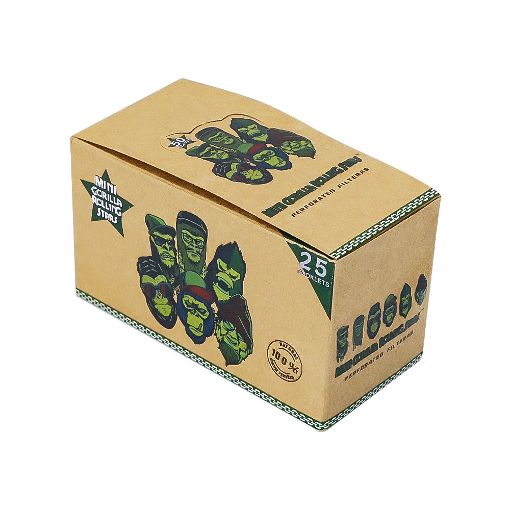 Gorilla Rolling Stars Brown Color Mini Size rolling Paper Tips For Cigarette Smoking Accessories