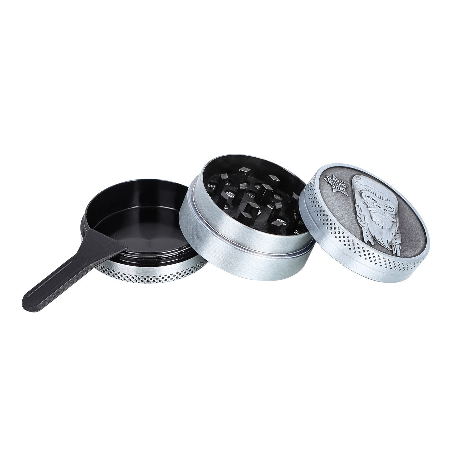 Gorilla Rolling Stars Zinc Alloy Tobacco Grinder, 3 Lay Ø 40 Metal Herb Grinder, Portable & Easy Clean Smoker Grinder, 12 PCS / Box