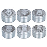 Gorilla rolling stars 3Parts 50mm Herb Grinder Zinc Alloy Tobacco Metal Grinder for Herb Dry Spice Crushers