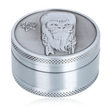 Gorilla rolling stars 3Parts 50mm Herb Grinder Zinc Alloy Tobacco Metal Grinder for Herb Dry Spice Crushers