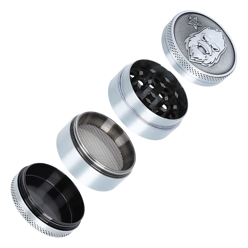 Gorilla Rolling Stars Zinc Alloy Tobacco Grinder, 4 Lay Ø 40 Metal Herb Grinder, Portable & Easy Clean Smoker Grinder, 12 PCS / Box