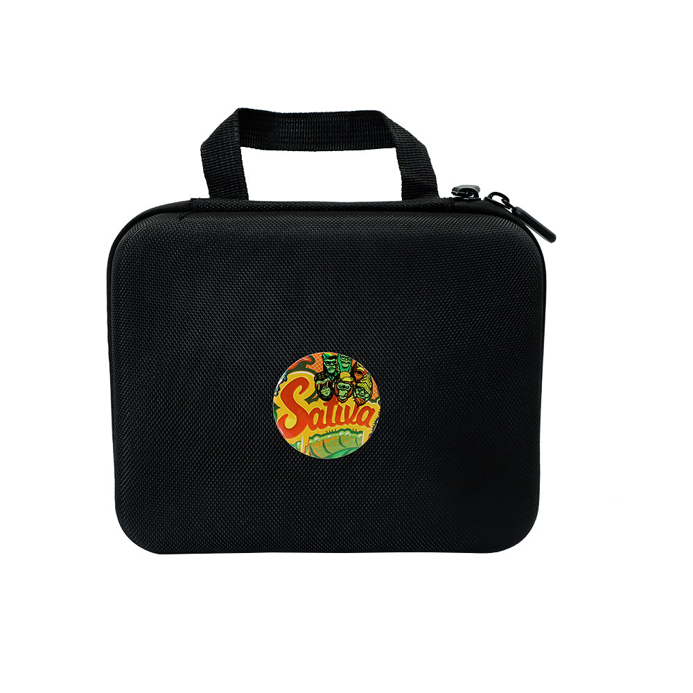 GORILLA ROLLING STARS Cigarette Roller Maker Kit, King Size Plastic Rolling Machine, 7” x 5.5” Size Rolling Tray, 4 Lay Ø 50 Metal Herb Grinder, Press Down Plastic Storage Jar, 118 mm Joint Holder, 95 x 62 x 29 mm Cigarette Case, Black Nylon Bag