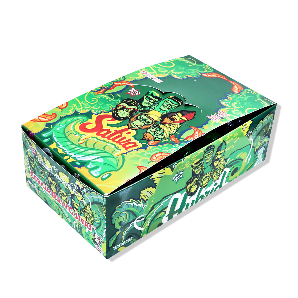 GORILLA ROLLING STARS King Size Plastic Rolling Machine, Portable Cigarette Rolling Machine, 12 PCS / Box