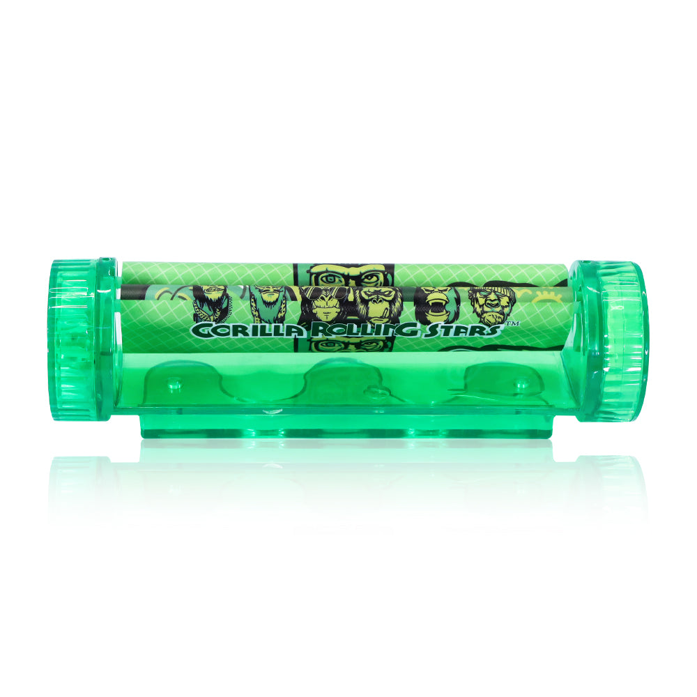 GORILLA ROLLING STARS King Size Plastic Rolling Machine, Portable Cigarette Rolling Machine, 12 PCS / Box