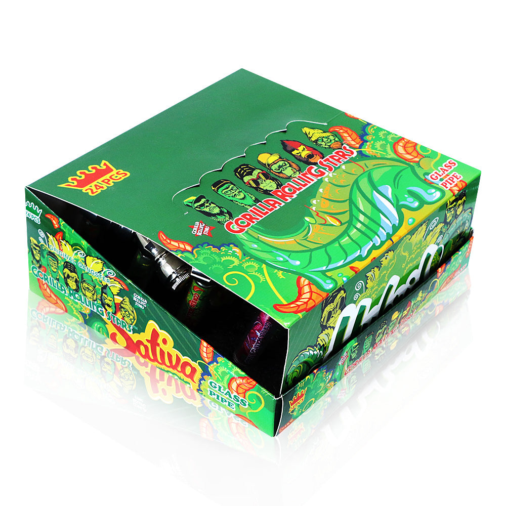GORILLA ROLLING STARS 73 mm Metal Smoking Pipe, Green