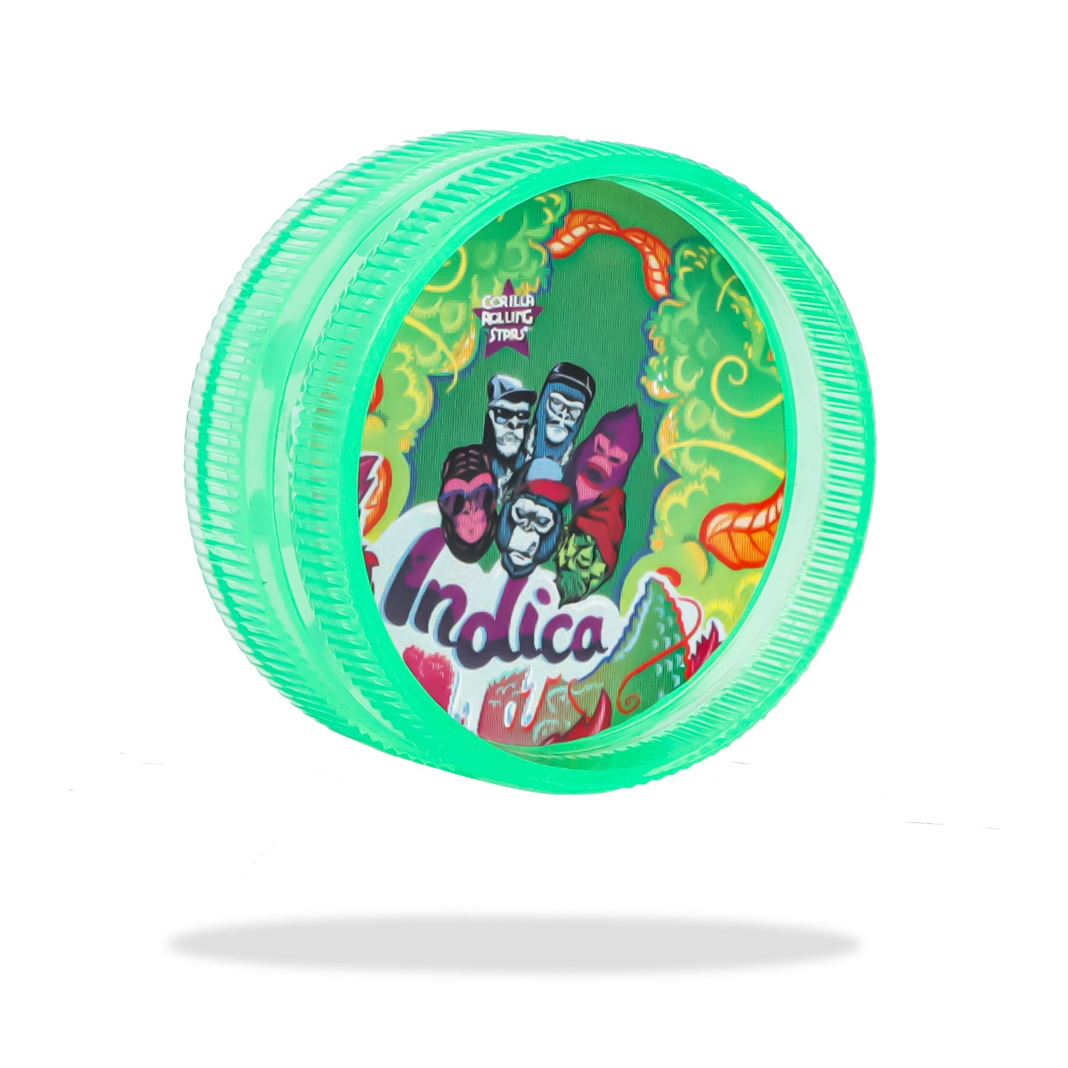 GORILLA ROLLING STARS Smoking Pipe Kit, 103 mm Size Glass Smoking Pipe With Bowl, 2 Lay Ø 30 Plastic Herb Grinder