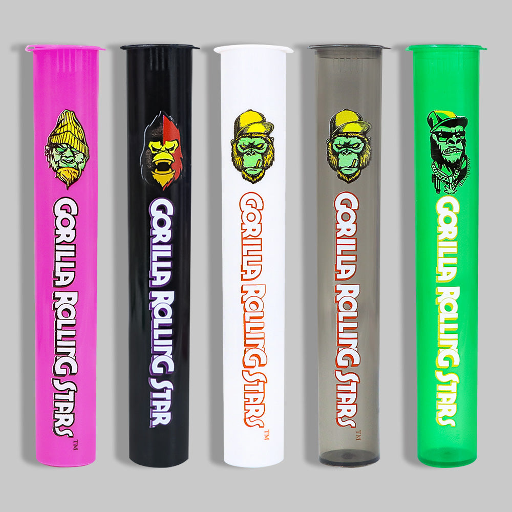 Gorilla Rolling Stars Plastic Joint Holder Pre roll Cigarette Case Cigarette Holder For Paper Cones